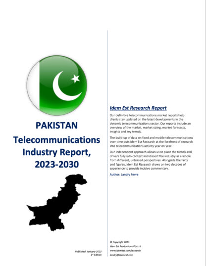 Pakistan Telecoms Industry Report – 2023-2030